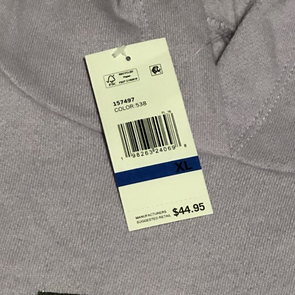 Aeropostale Women's Pastel Purple Pullover Sweatshirt Hoodie Jacket, Size XL - Picture 3 of 6
